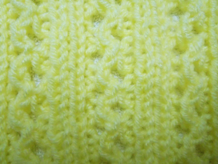 double lace rib stitch knitting pattern